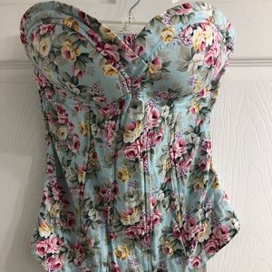 Floral corset top